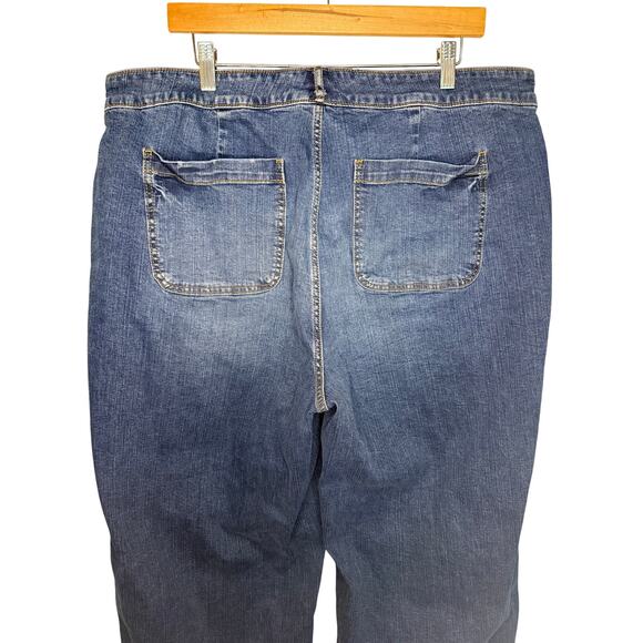 Torrid High-Rise Wide Leg Vintage Stretch Jeans Women’s Sz 20 Short Blue Denim - Picture 9 of 14